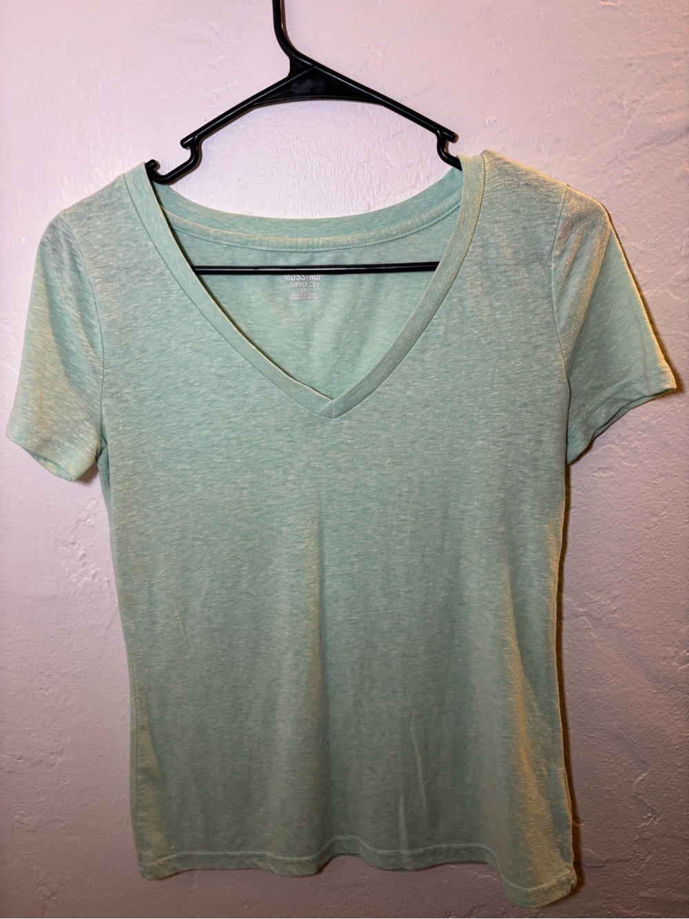 Mossimo Supply Co. V-Neck Short Sleeve Tee - Light Mint